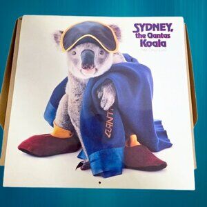 1986 Qantas Koala Calendar Sydney the Koala 12x12 Vintage Australia Airline Art